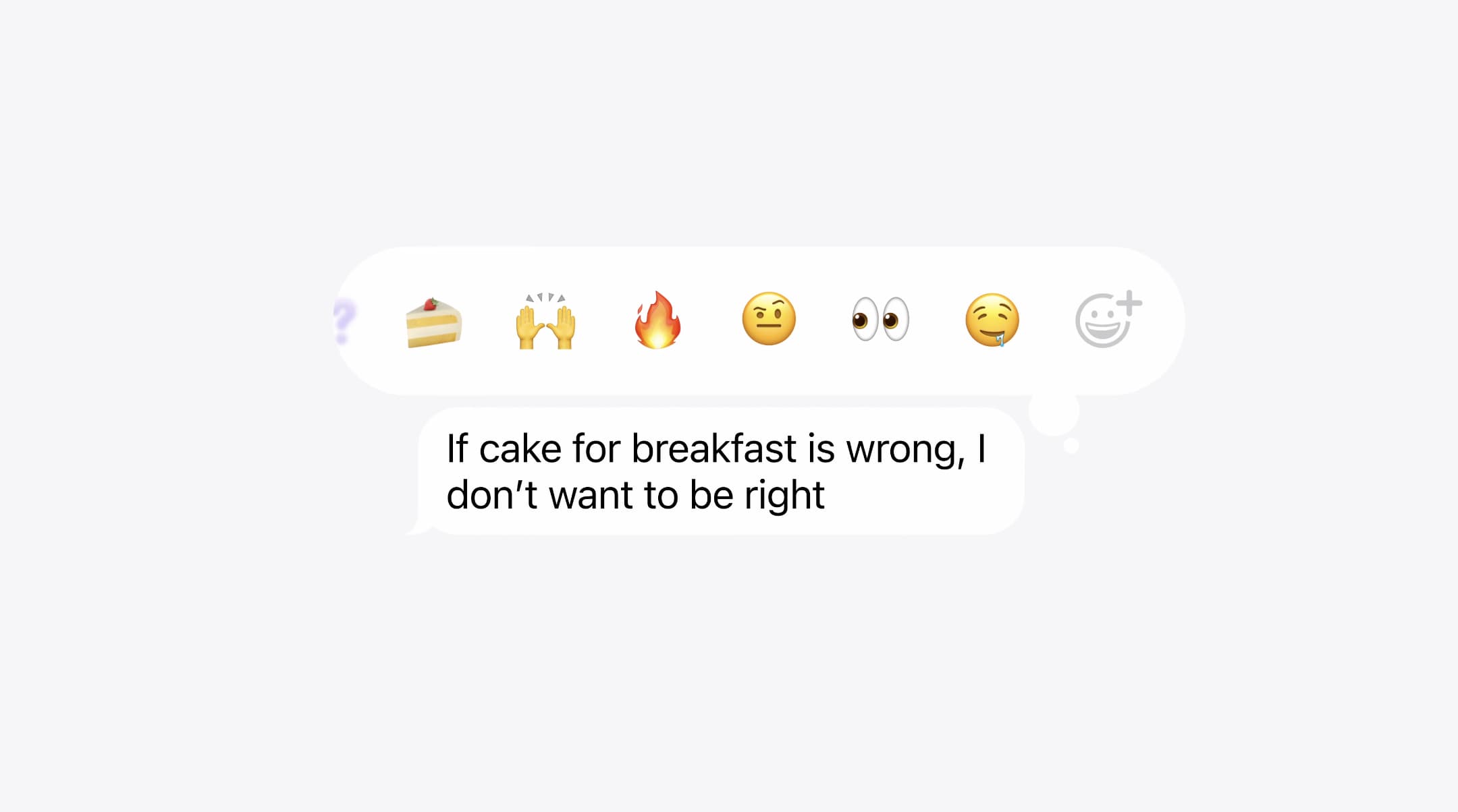 Réactions aux messages emoji