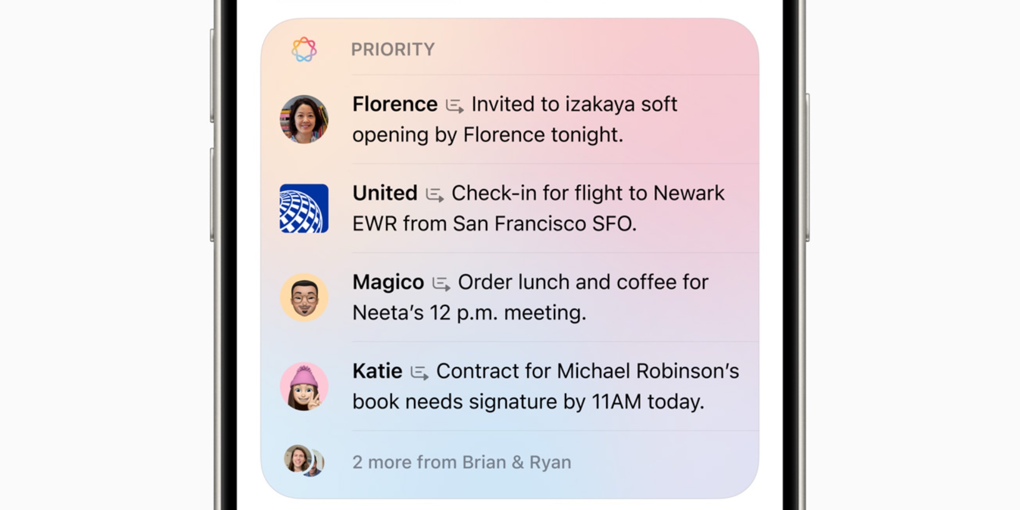 Résumés des notifications par e-mail iOS 18.1