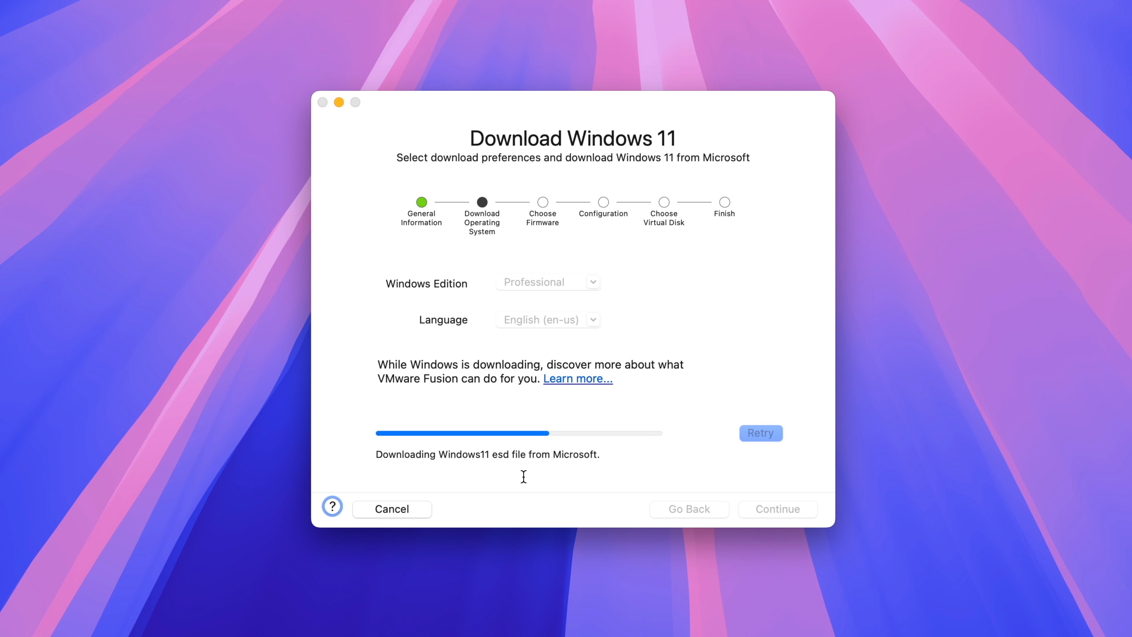 Windows 11 sur Mac avec VMware Fusion Pro gratuit - Télécharger Windows 11
