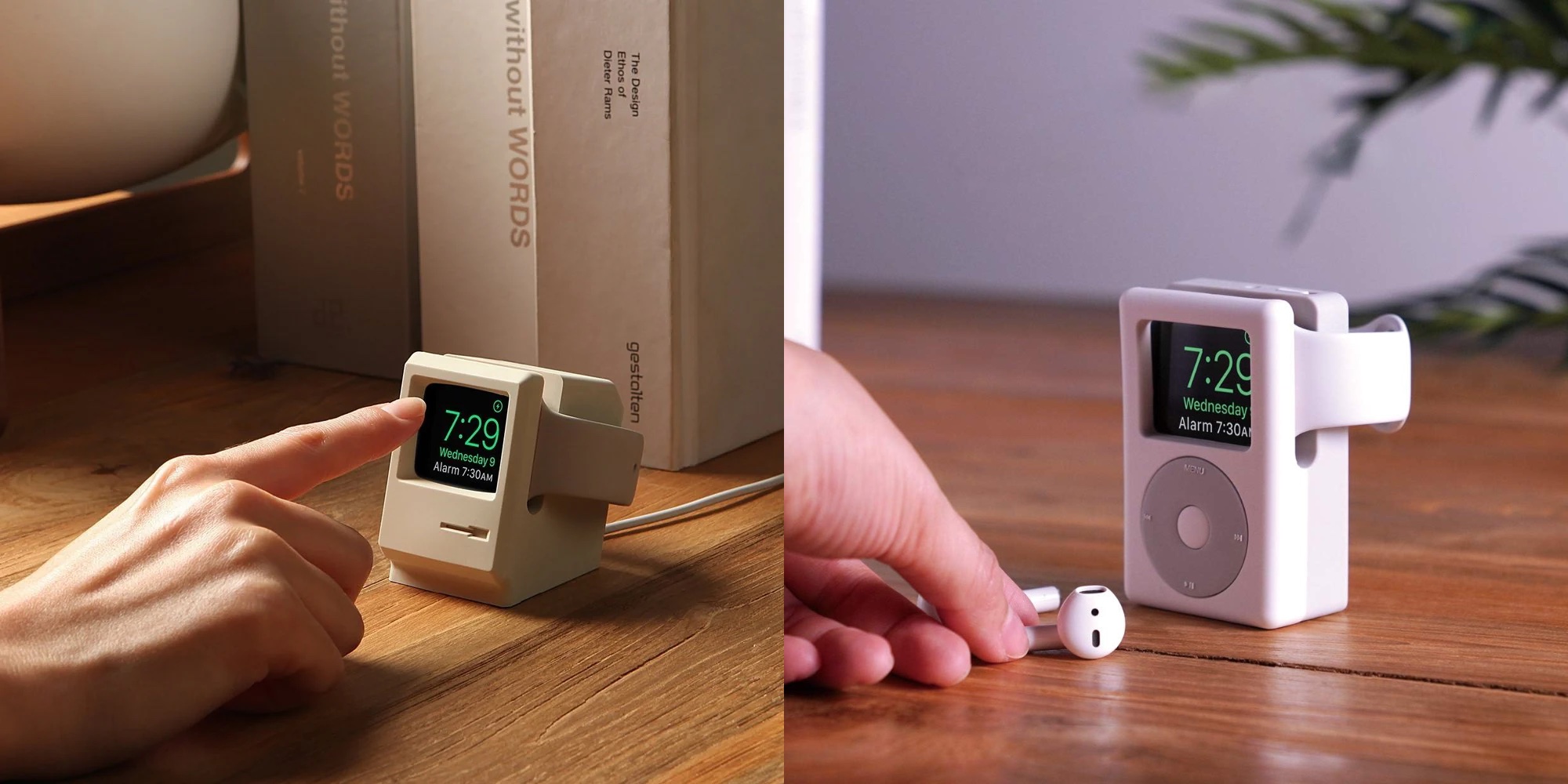 Supports de charge rétro pour Apple Watch d'Elago : Macintosh et iPod