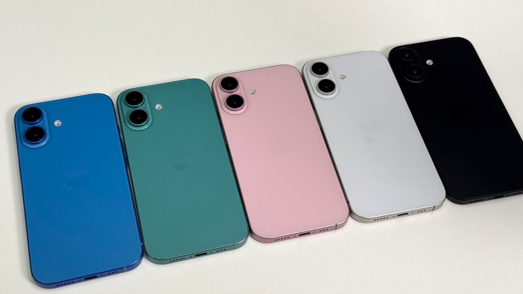 couleurs de l'iPhone 16
