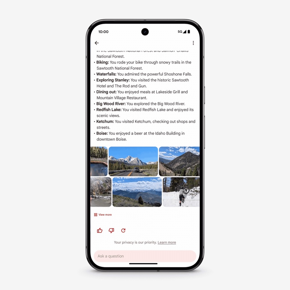 Google demande des photos 