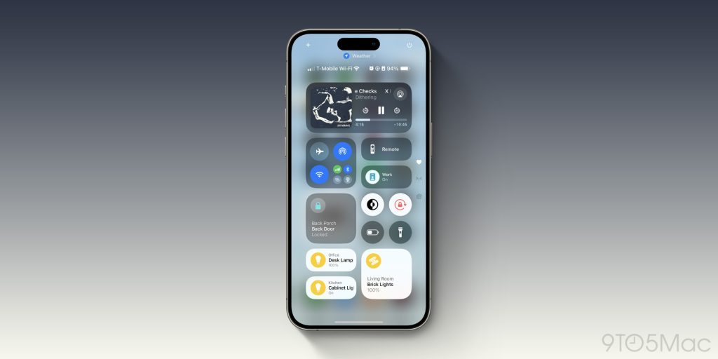 Nouveau Centre de Contrôle iOS 18