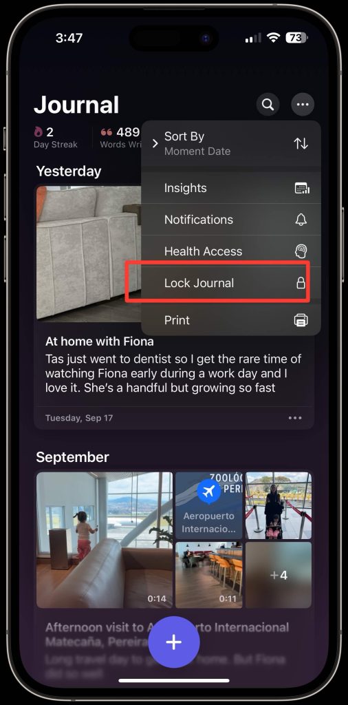 1726756232 942 iOS 18 des fonctionnalites essentielles ajoutees a lapplication Journal