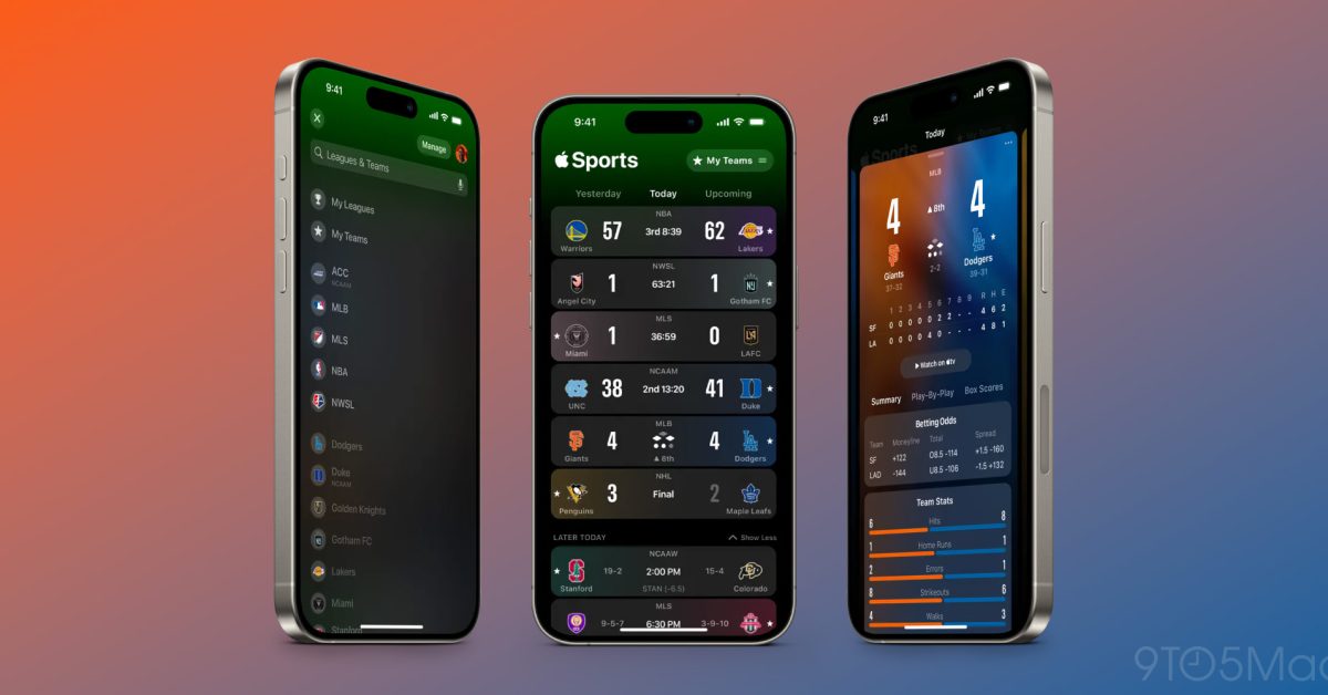Apple Sports adds Live Activities in iOS 18 for easy score tracking