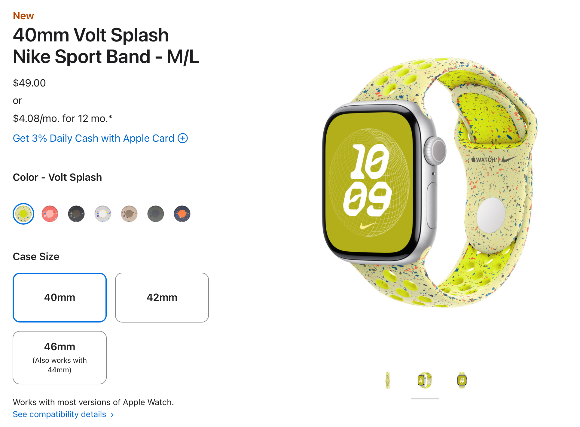 Compatibilité des bracelets Apple Watch