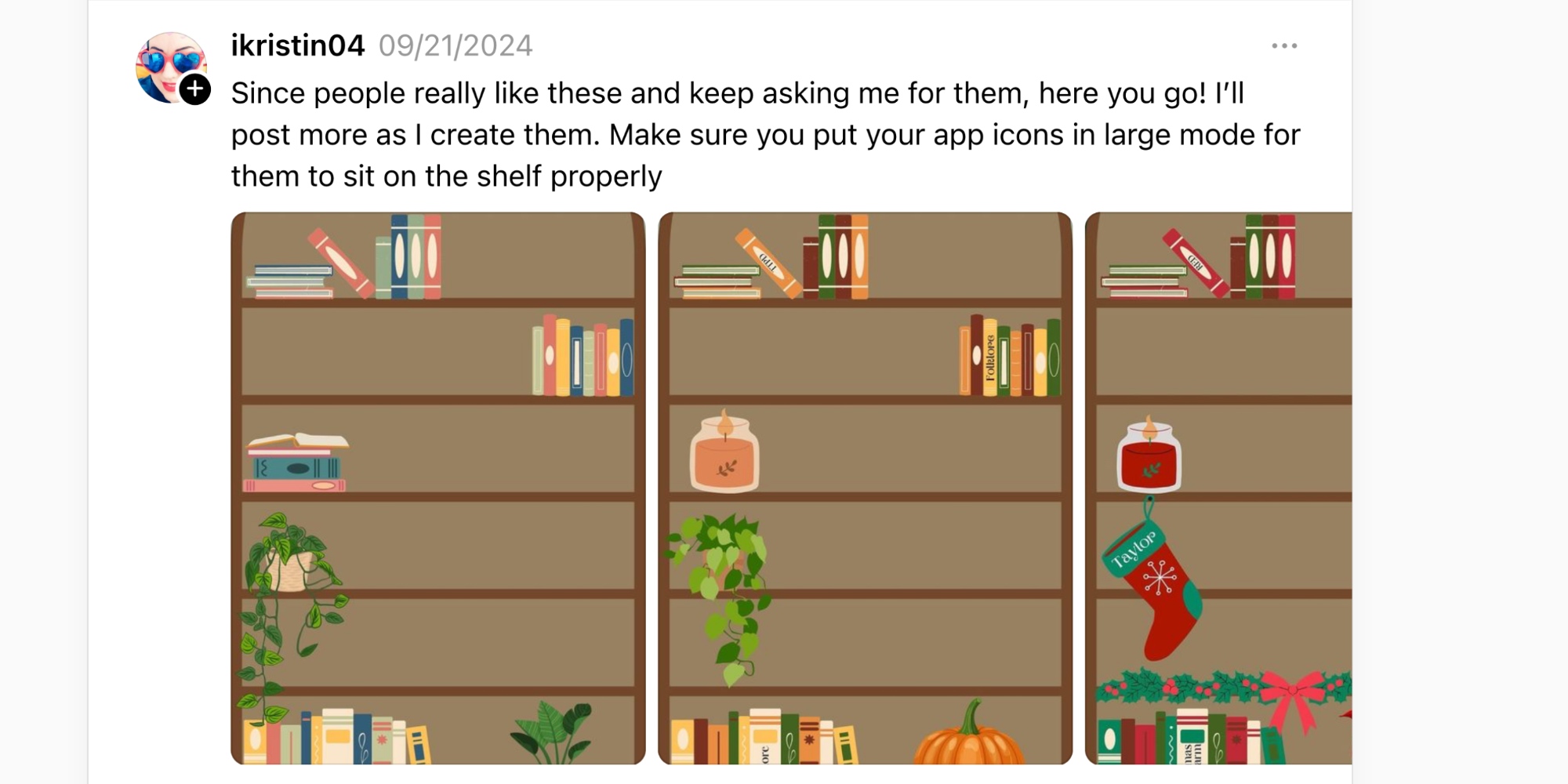 Fonds d'écran bibliothèque iOS 18