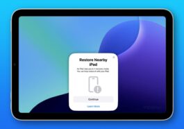 iPad mini 7 can also be restored wirelessly from another iOS device