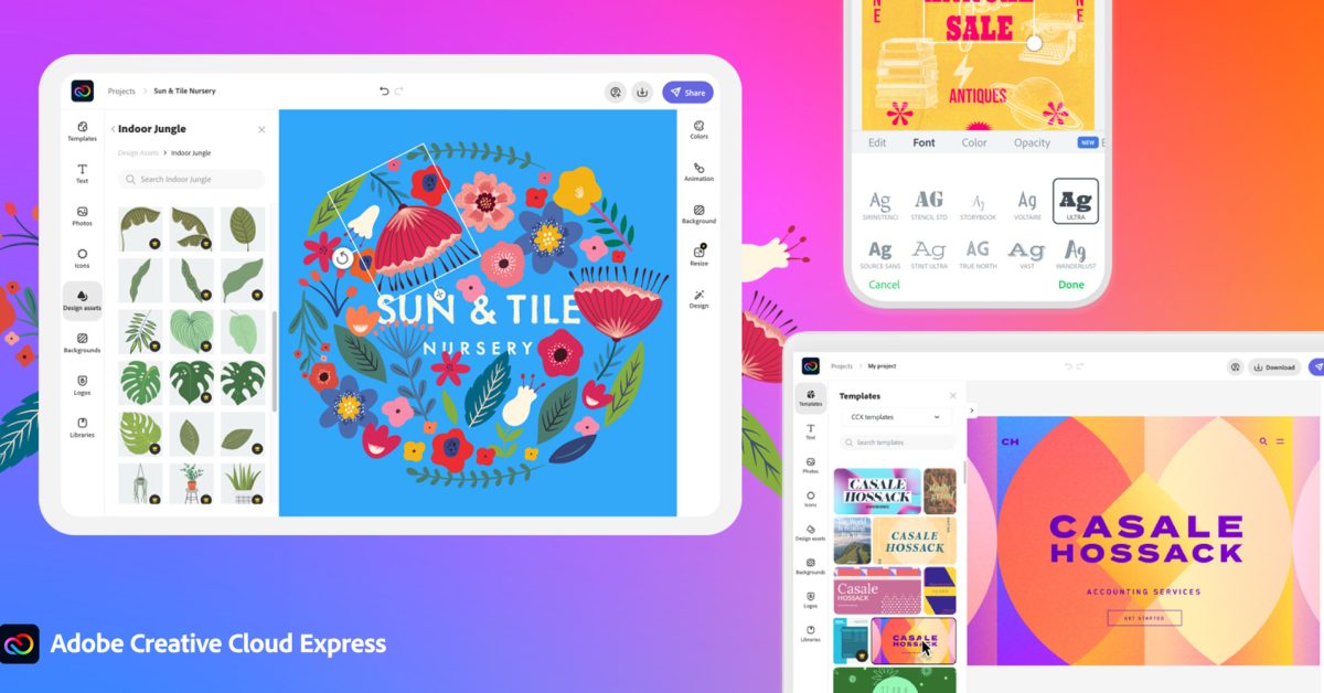 Adobe Express updated with new features and better integration with Creative Cloud