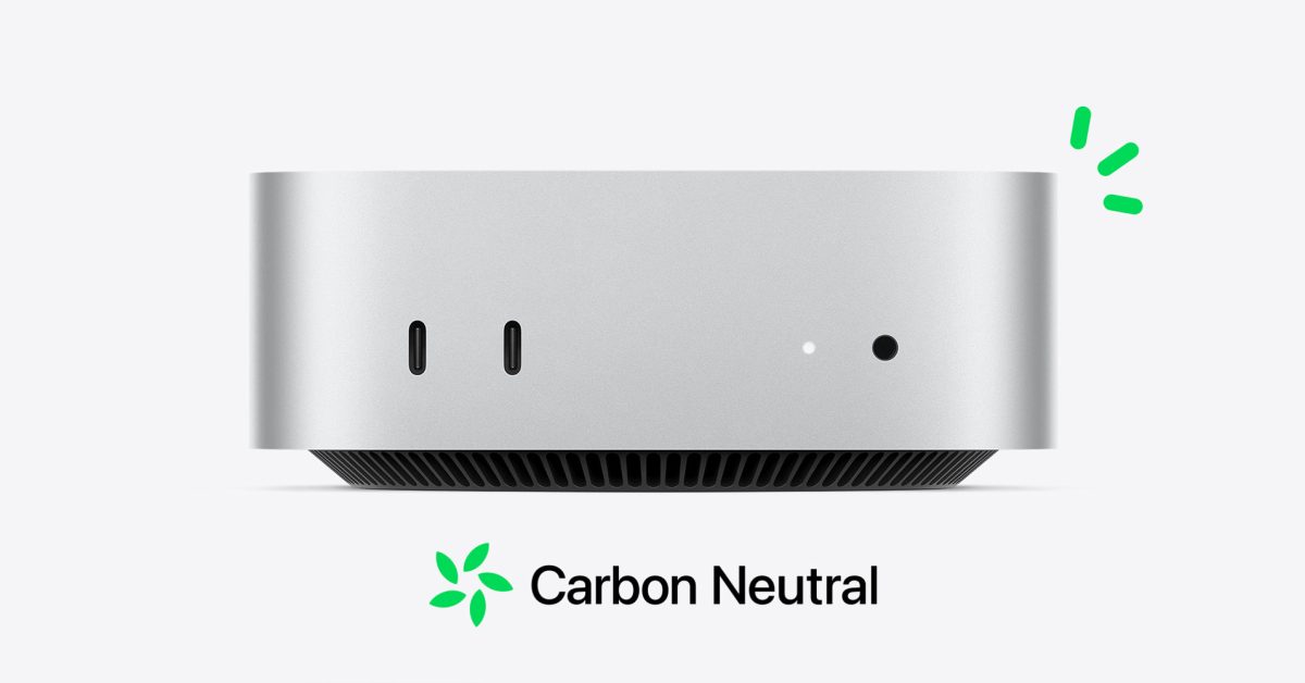 The M4 Mac mini is Apple’s first carbon neutral Mac