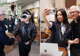 Tim Cook in China visiting stores, developers, musicians, universities, photographer