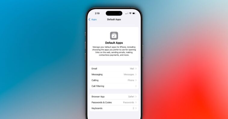 iOS 18.2 : définissez des applications par défaut pour les messages et les appels 1 iOS 18.2 lets you set new default apps for messaging, calls, more via Settings hub