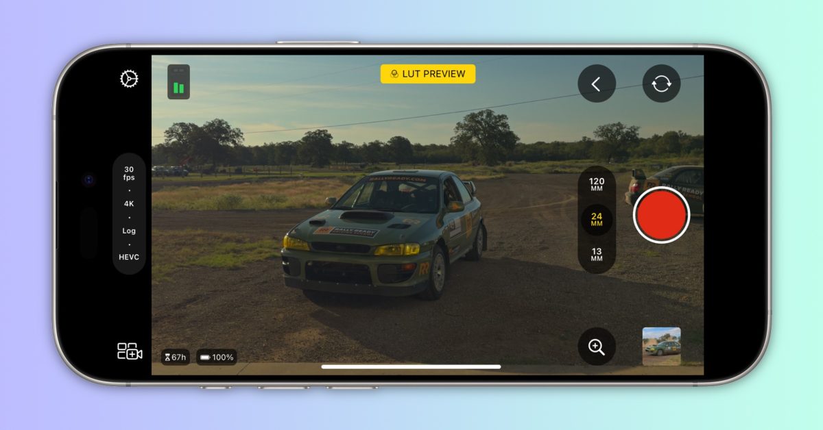 Final Cut Camera can now capture Log-encoded HEVC video, more