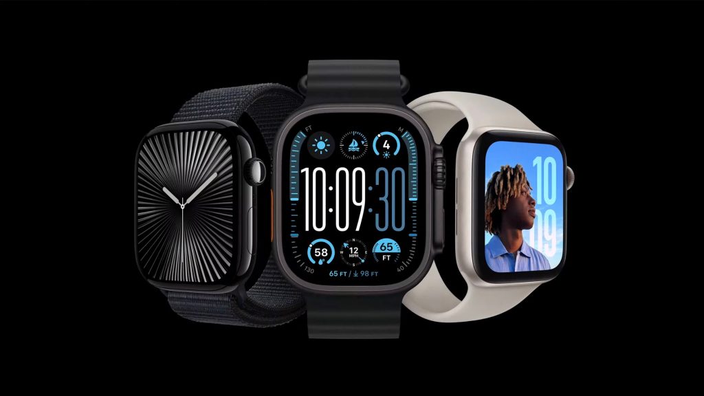 Différents modèles d'Apple Watch