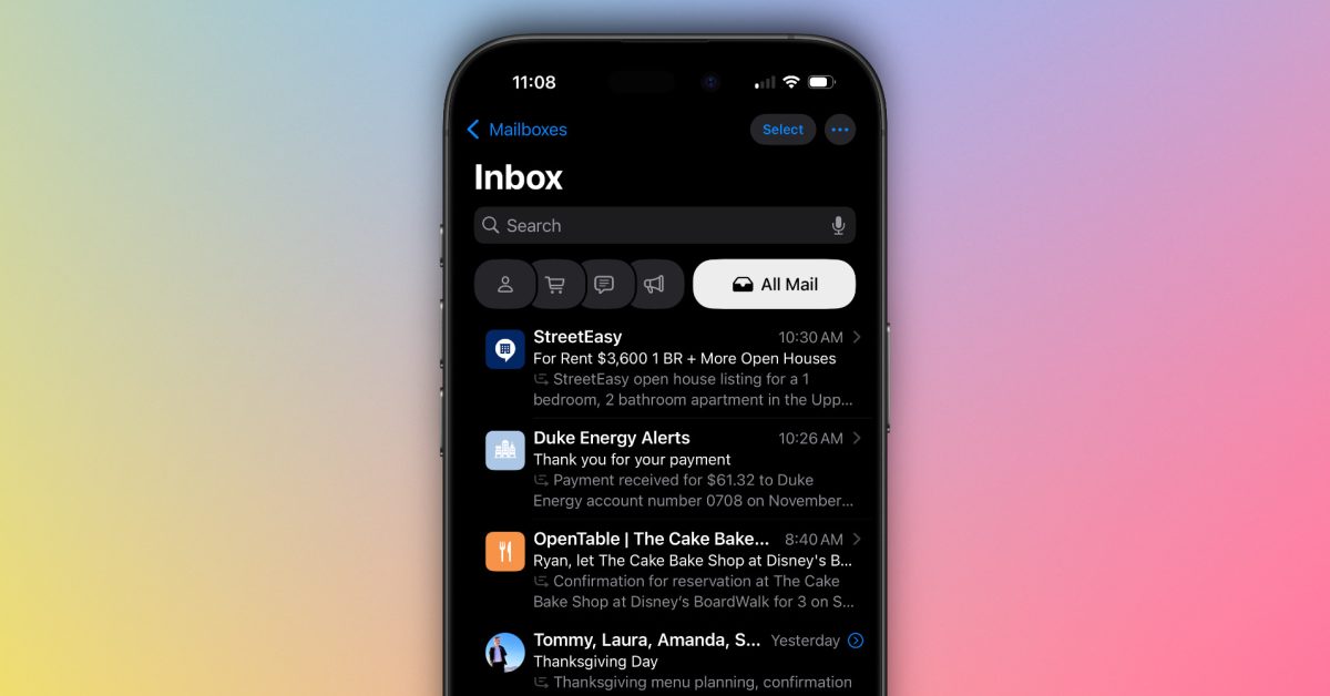 The new Mail app in iOS 18.2 is nice, but I disabled one of its main features