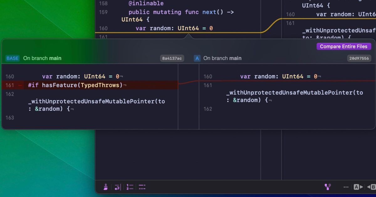 File comparison app Kaleidoscope updated with new merge conflict resolution tools