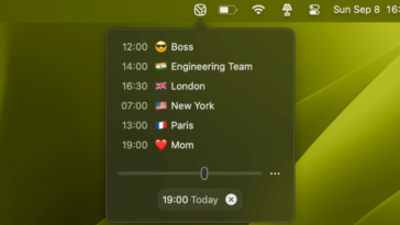 Indie App Spotlight: ‘Minizones’ lets you quickly glance at different timezones from your Menu Bar