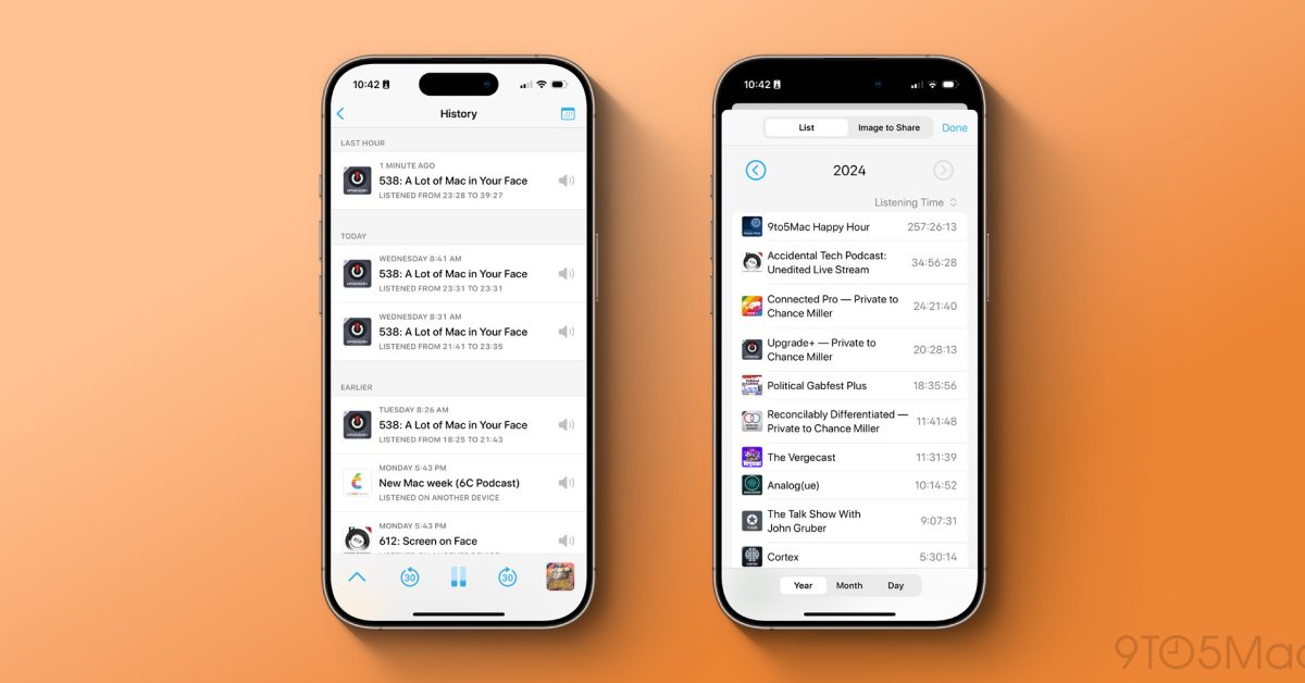 Overcast adds new listening stats and 48-hour undo features