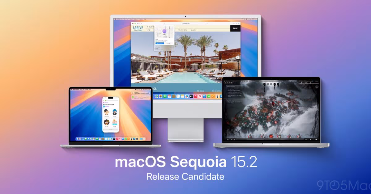 macOS Sequoia 15.2 RC now available, wide release soon