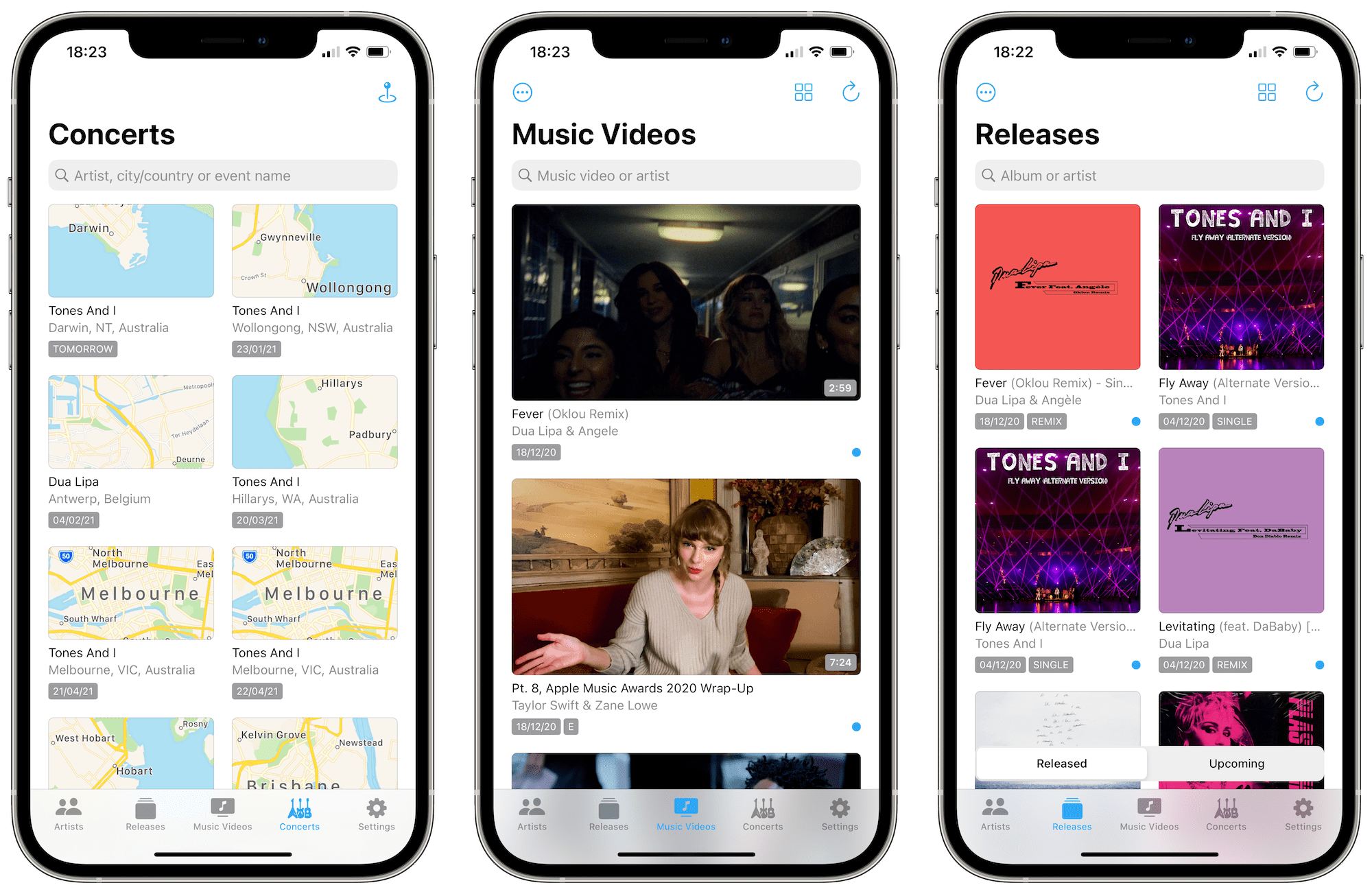 MusicHarbor - Application de suivi d'artistes