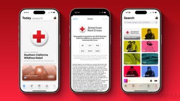 Tim Cook invites you to donate to the Red Cross to assist LA wildfire recovery