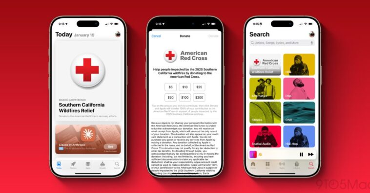 Tim Cook appelle à la générosité pour aider la Croix-Rouge à Los Angeles après les incendies 1 Tim Cook invites you to donate to the Red Cross to assist LA wildfire recovery