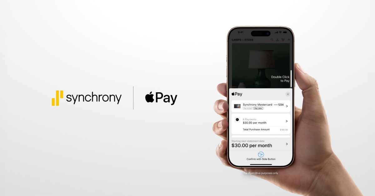 Apple Pay financing for Synchrony goes live, reward support coming later
