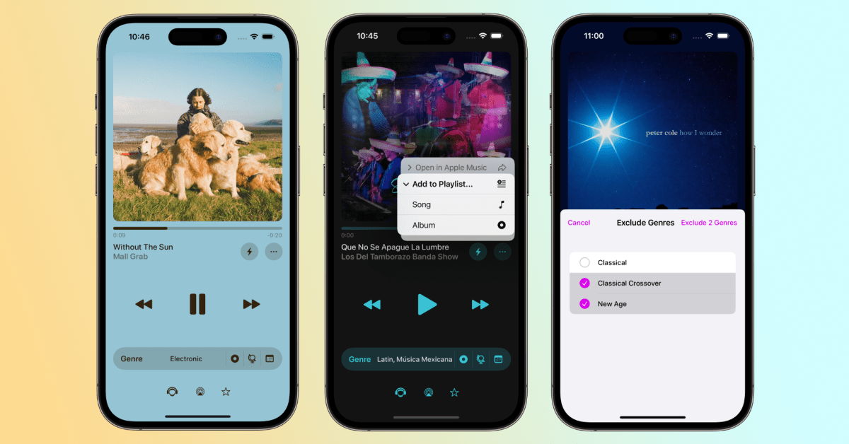 Indie App : ‘Univershuffle’ vous trouve des chansons dans tout le catalogue Apple Music 47 Indie App Spotlight: ‘Univershuffle’ finds you songs using the entire Apple Music catalog