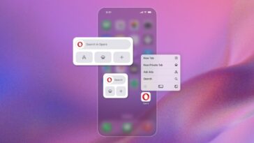 Opera browser makes it easier to interact with its AI through a new iOS widget