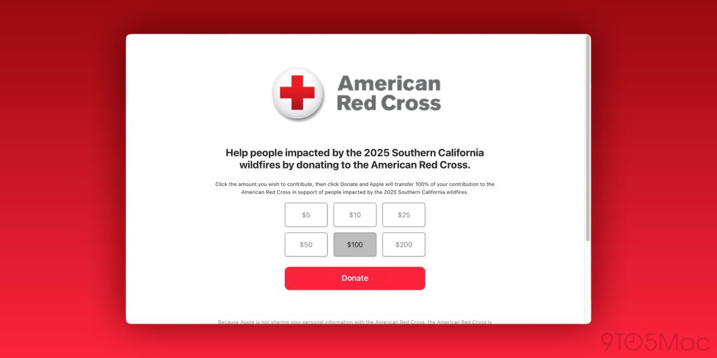 Tim Cook appelle à la générosité pour aider la Croix-Rouge à Los Angeles après les incendies 2 Logo de la Croix-Rouge