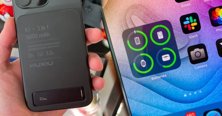 Ces batteries MagSafe se distinguent par une fonctionnalité unique et inédite 1 This one feature sets these MagSafe battery packs apart from the rest