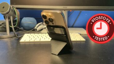 Tested: MOFT’s Magnetic Wallet Stand holds up to 3 cards and props up your iPhone for half the price of Apple’s MagSafe Wallet