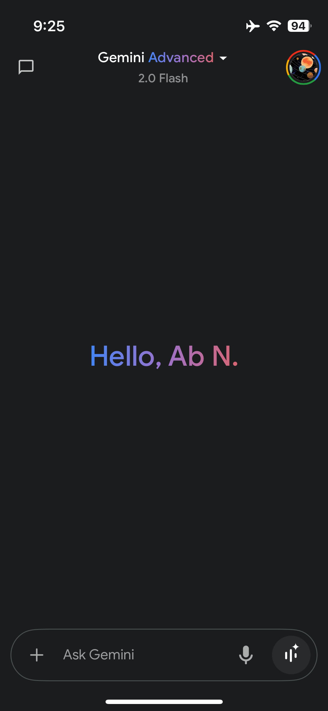 L'application Gemini pour iPhone : nouvelle interface et clavier qui s'ouvre automatiquement 3 Nouveau design Gemini