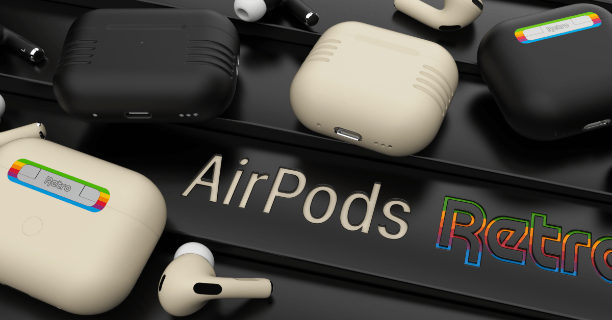 ColorWare now selling ‘retro’ AirPods Pro 2 and AirPods 4 w/ ANC in classic beige and futuristic matte black