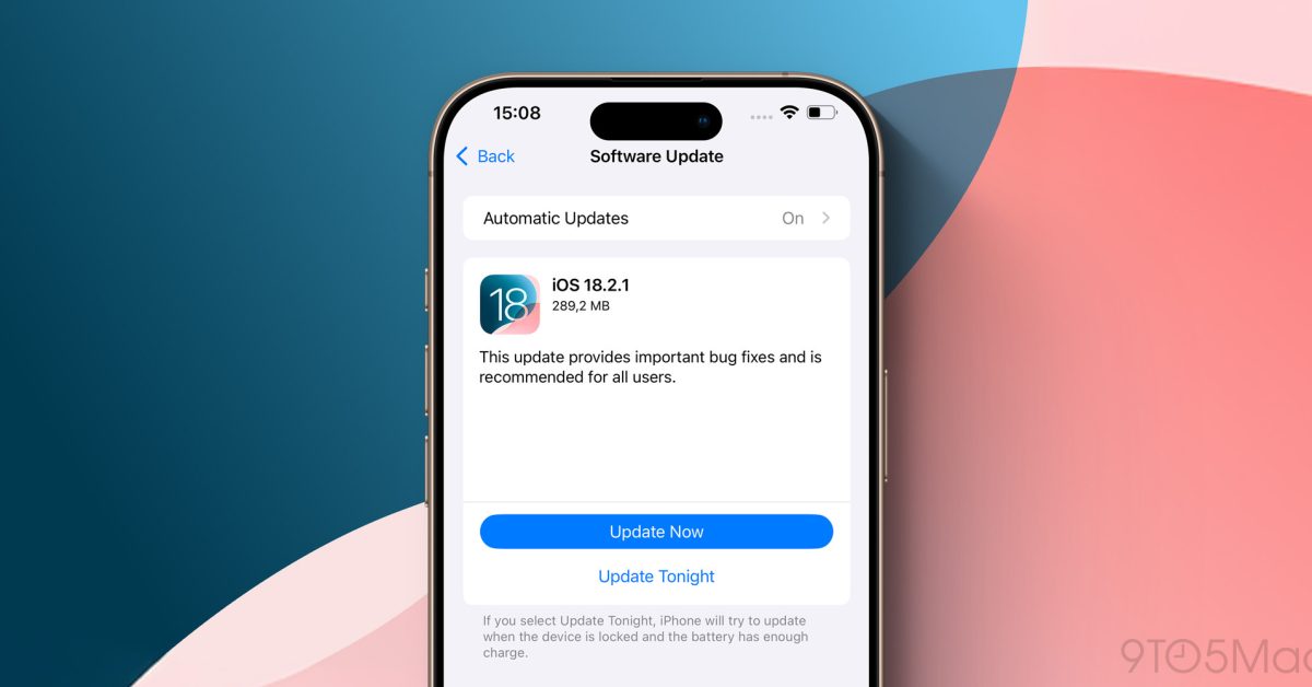 Apple stops signing iOS 18.2.1, blocking downgrade from iOS 18.3