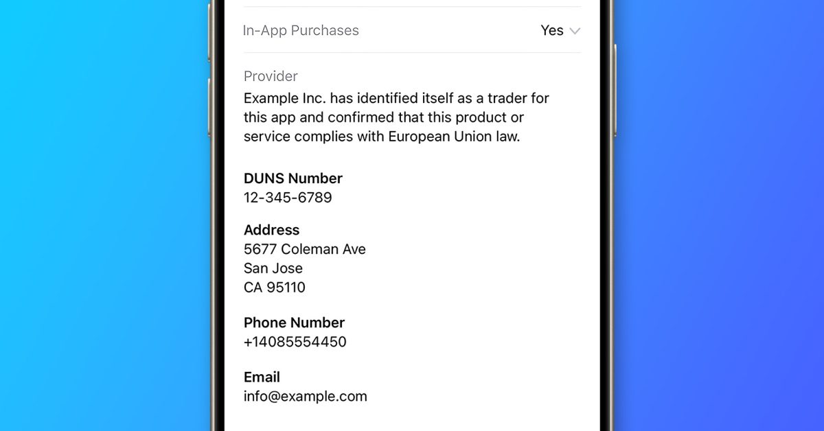 Apple removes apps with missing ‘trader’ contact information from EU App Store