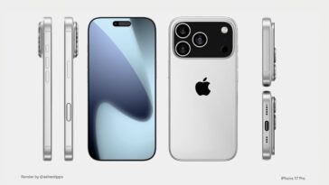 Render claims to show iPhone 17 Pro design, in silver and Space Black
