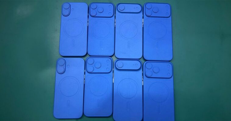 iPhone 17 : les prototypes révèlent des sections en métal et en verre 1 Latest iPhone 17 dummy units seemingly indicate the metal and glass sections