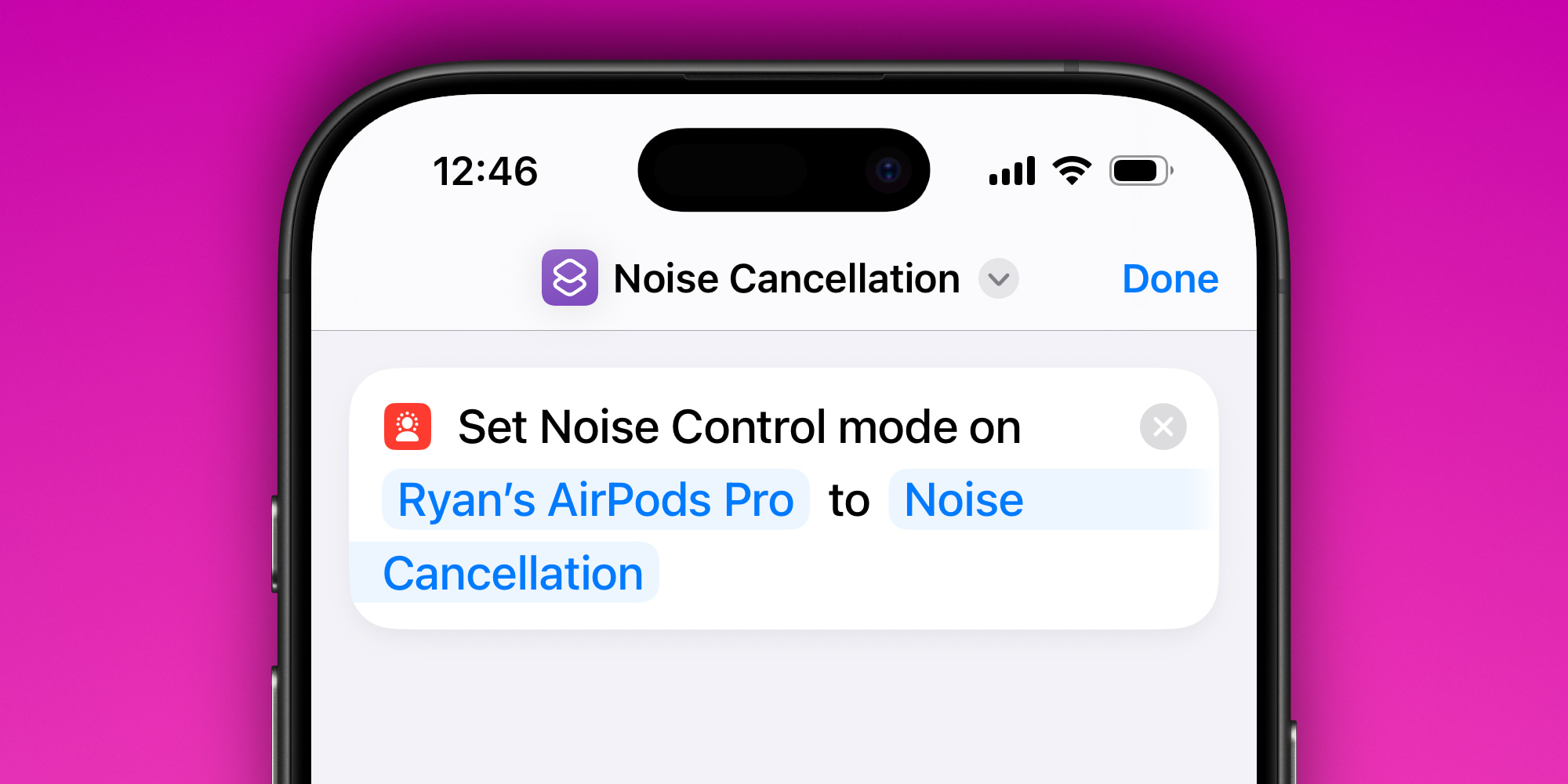 Mon seul problème avec les AirPods Pro résolu grâce à l'application Raccourcis d'Apple 5 Raccourcis de réduction de bruit
