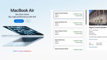 M4 MacBook Air available for immediate pickup as new Mac and iPad orders go live
