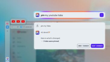 Opera One browser now lets users manage and control tabs with AI