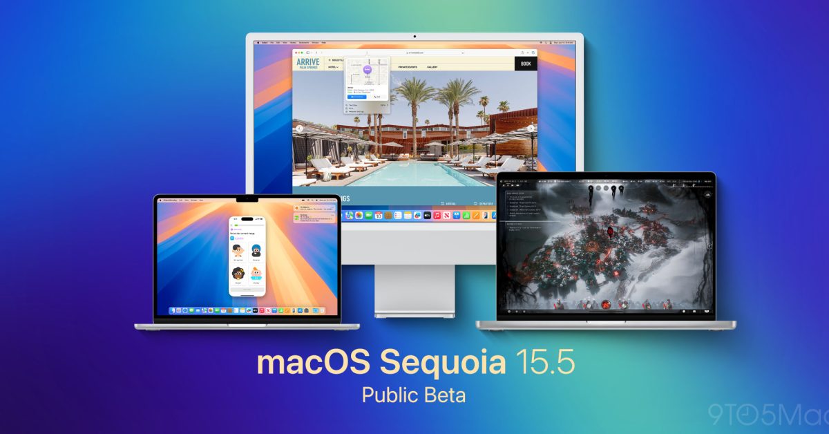 Apple releases public betas for macOS Sequoia 15.5, iPadOS 18.5, more