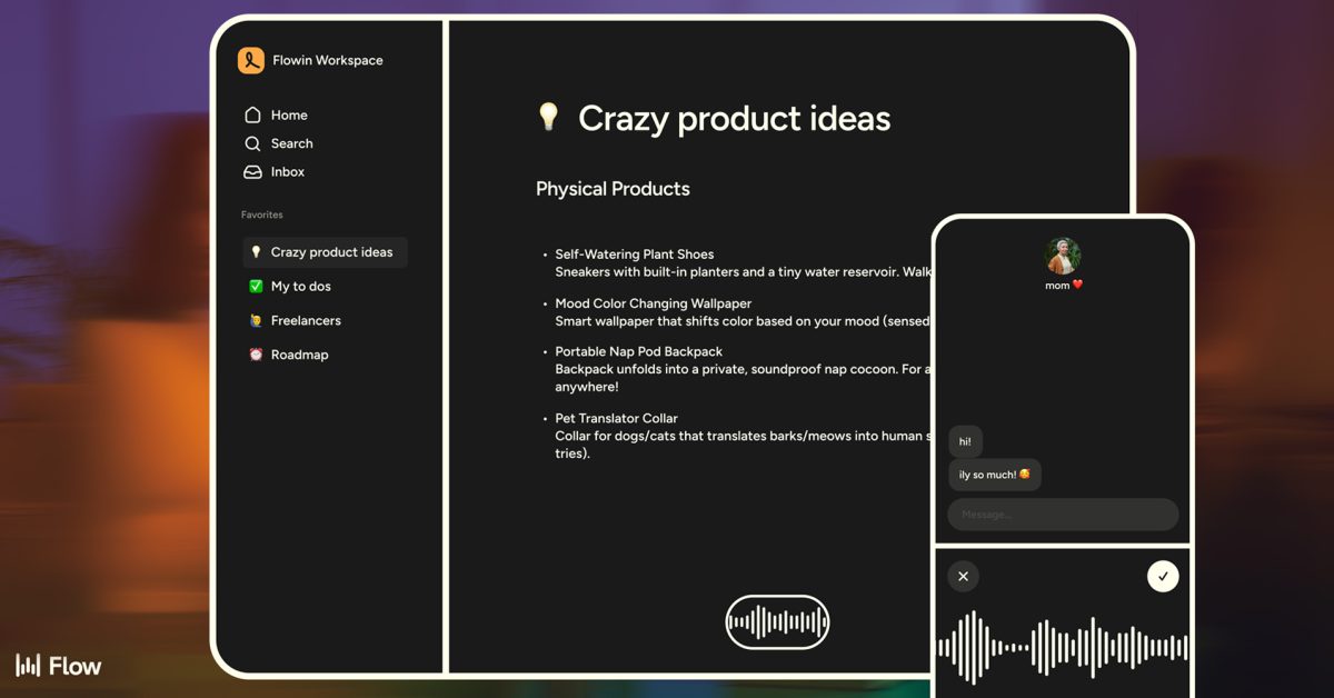 Wispr Flow is an AI that transcribes what you say right from the iPhone keyboard