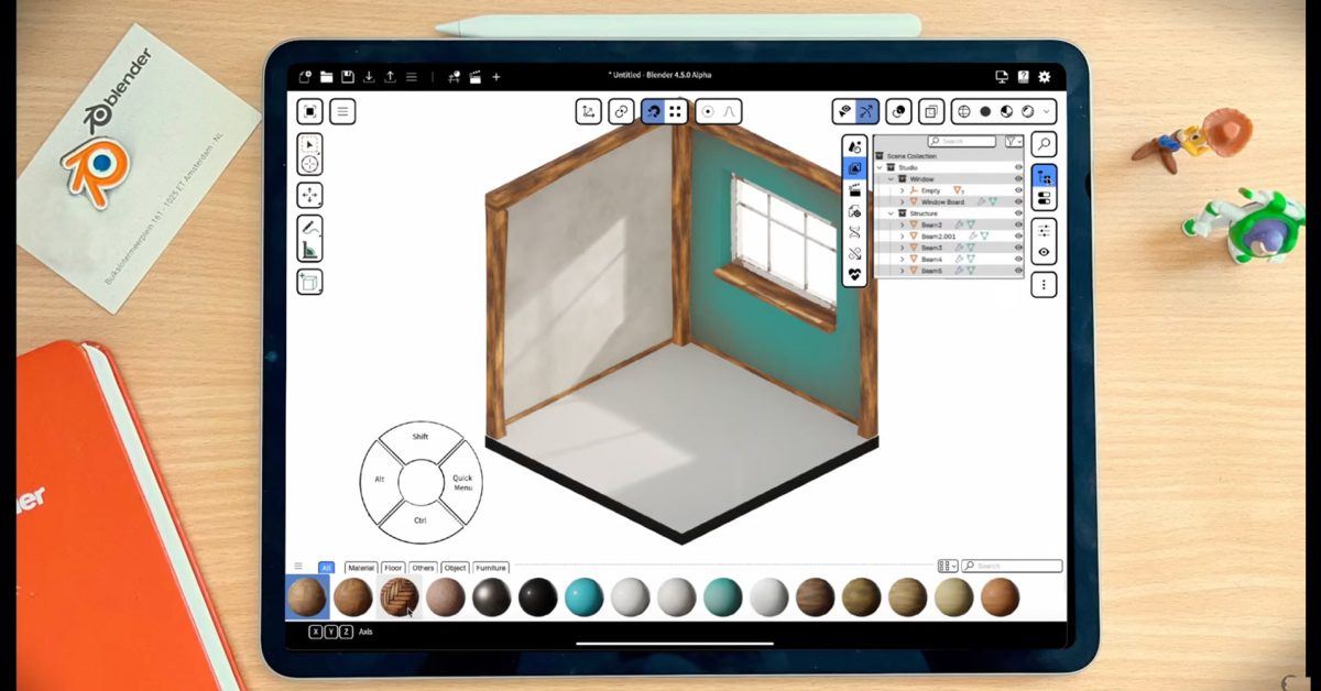 Blender confirms iPad Pro app with full touch and Pencil support