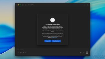 ChatGPT for Mac rolls out Record Mode for Plus subscribers