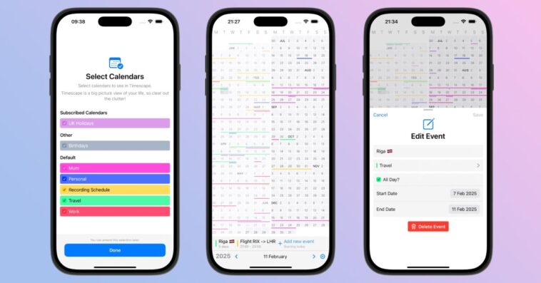 Indie App Spotlight : ‘Timescape’, un calendrier innovant pour une planification annuelle 1 Indie App Spotlight: ‘Timescape’ is a big-picture calendar for year-round planning