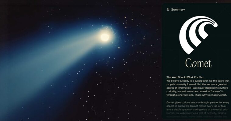 Perplexity présente Comet, un navigateur web basé sur l'IA 1 Perplexity launches Comet, its AI-based web browser