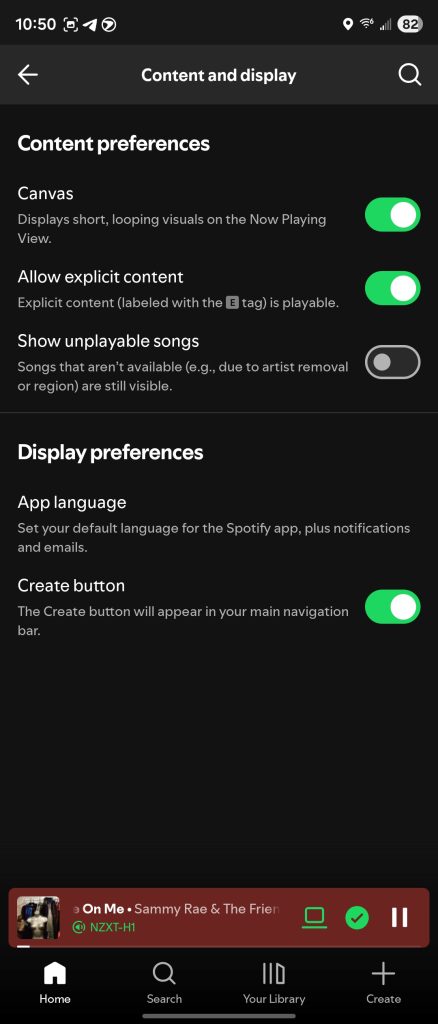1754064026 279 Mise a jour Spotify desactivez le bouton Creer voici