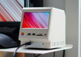 This dock transforms the Mac mini into a retro classic Mac