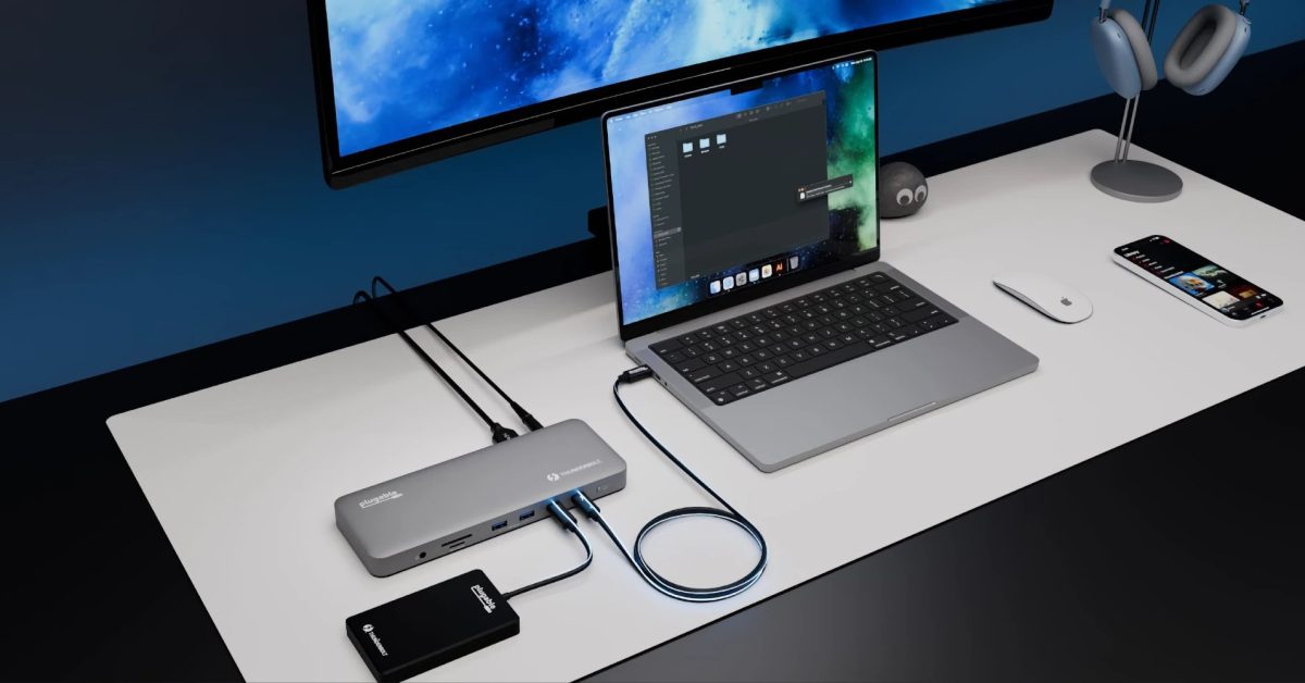 Thunderbolt 4 dock for Mac with dual 4K displays and 13 ports launches under $200